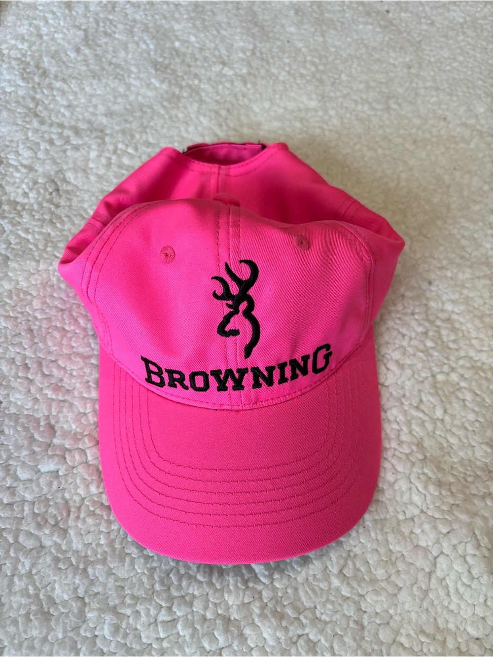 Browning Hot Pink Cap with Black Logo